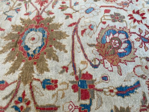 RARE ANTIQUE ZIEGLER CARPET - ADDITIONAL PHOTO 9