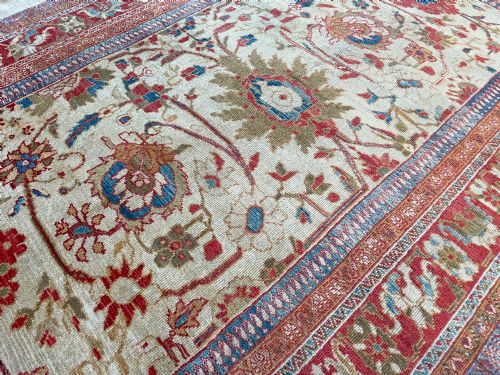 RARE ANTIQUE ZIEGLER CARPET - ADDITIONAL PHOTO 11