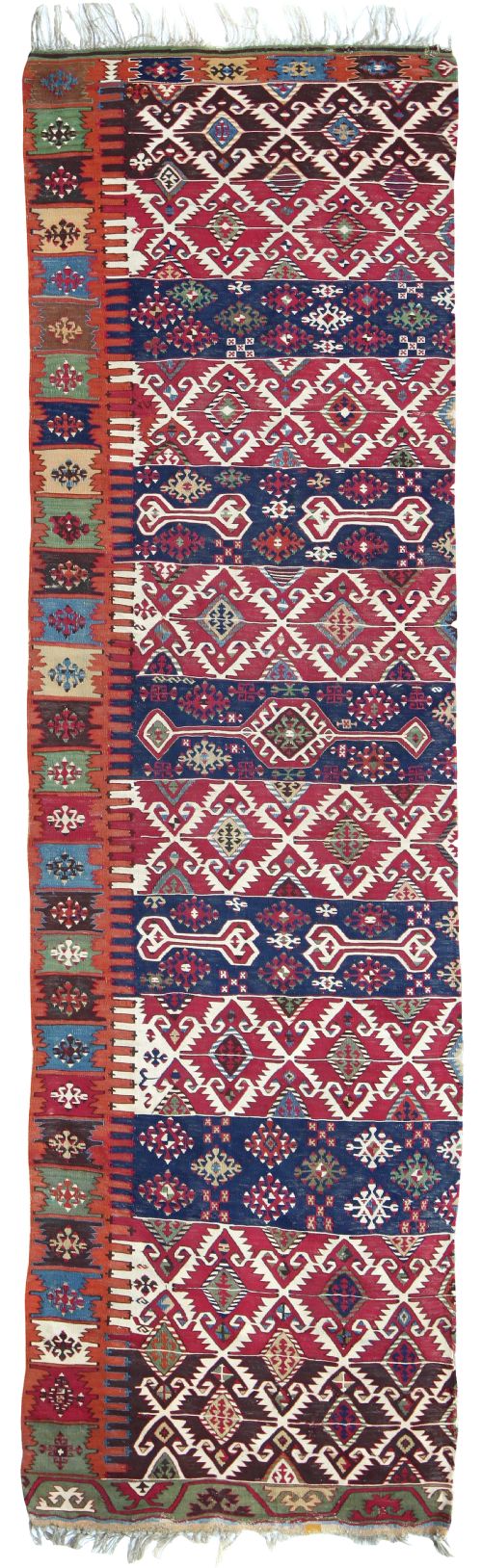 antique aksaray kilim - CATEGORY: ANTIQUE RUGS - DATED 1870