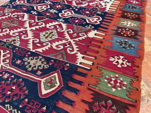 ANTIQUE AKSARAY KILIM - ADDITIONAL PHOTO 3
