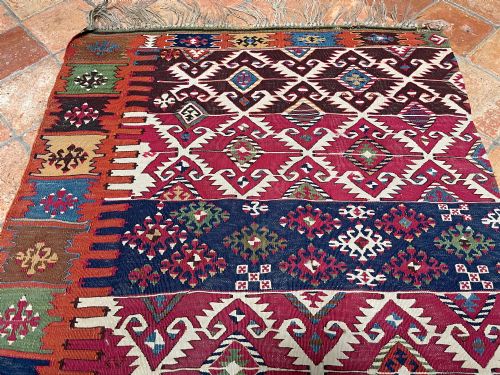 ANTIQUE AKSARAY KILIM - ADDITIONAL PHOTO 8