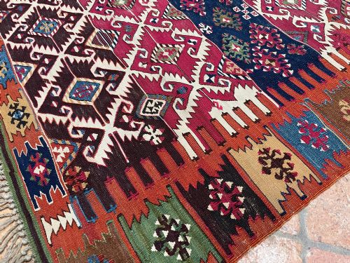 ANTIQUE AKSARAY KILIM - ADDITIONAL PHOTO 9