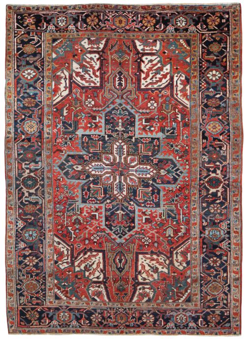 antique heriz carpet - CATEGORY: ANTIQUE RUGS - DATED 1910