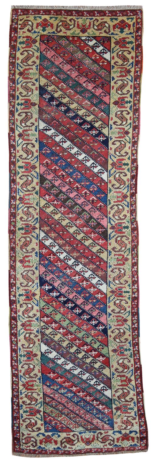 antique kurdish runner - CATEGORY: ANTIQUE RUGS - DATED 1880
