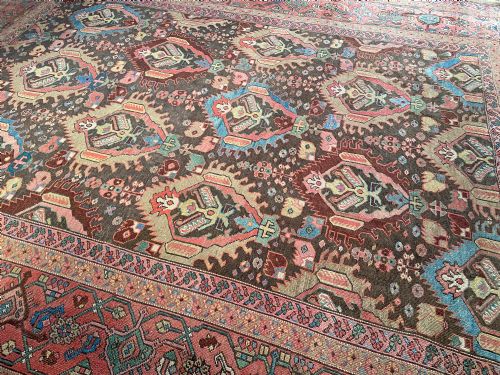 RARE ANTIQUE BAKSHAISH CARPET - ADDITIONAL PHOTO 1