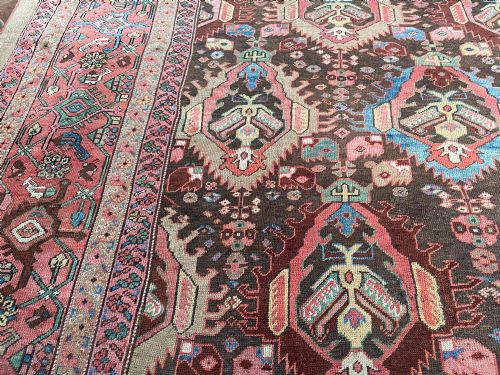 RARE ANTIQUE BAKSHAISH CARPET - ADDITIONAL PHOTO 3