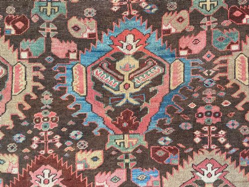RARE ANTIQUE BAKSHAISH CARPET - ADDITIONAL PHOTO 7