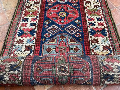 RARE ANTIQUE KAZAK RUNNER - ADDITIONAL PHOTO 1