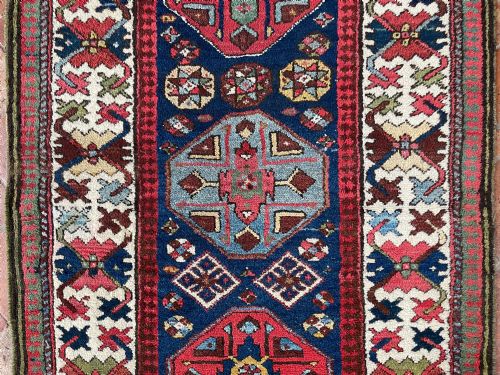 RARE ANTIQUE KAZAK RUNNER - ADDITIONAL PHOTO 2