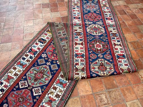 RARE ANTIQUE KAZAK RUNNER - ADDITIONAL PHOTO 4
