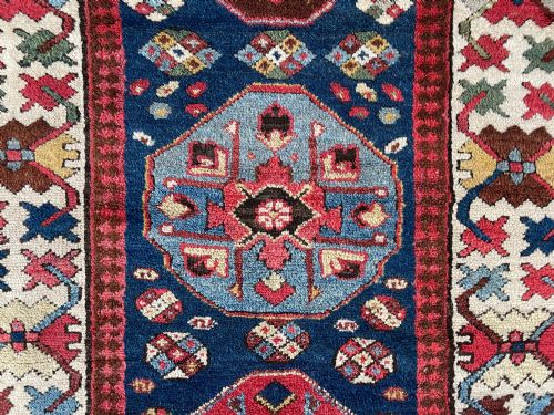 RARE ANTIQUE KAZAK RUNNER - ADDITIONAL PHOTO 11