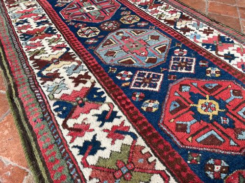RARE ANTIQUE KAZAK RUNNER - ADDITIONAL PHOTO 13