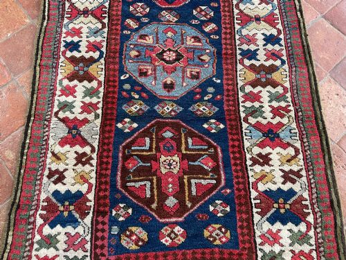 RARE ANTIQUE KAZAK RUNNER - ADDITIONAL PHOTO 16