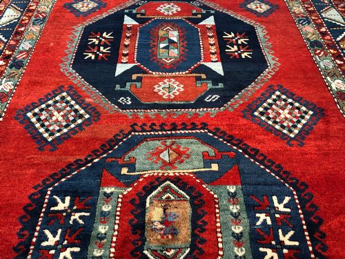ANTIQUE KAZAK RUG - ADDITIONAL PHOTO 2