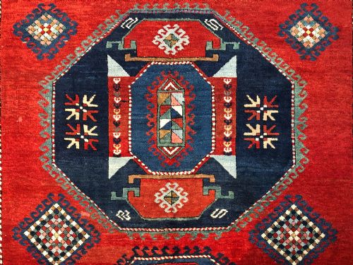 ANTIQUE KAZAK RUG - ADDITIONAL PHOTO 3