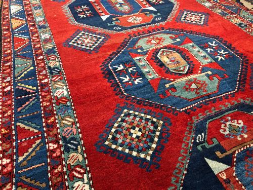 ANTIQUE KAZAK RUG - ADDITIONAL PHOTO 4