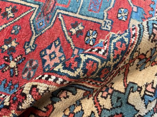RARE ANTIQUE KARAJA RUG - ADDITIONAL PHOTO 5