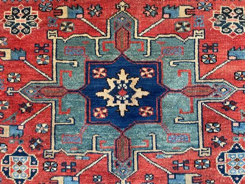 RARE ANTIQUE KARAJA RUG - ADDITIONAL PHOTO 7