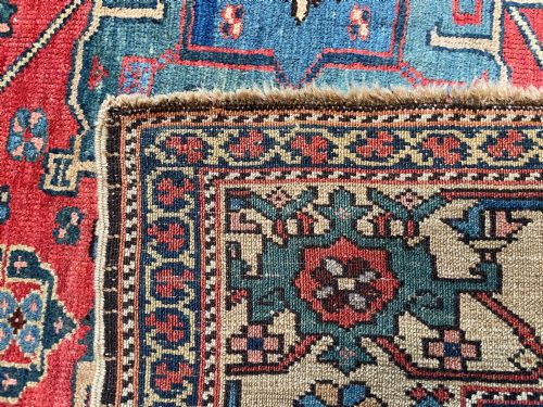 RARE ANTIQUE KARAJA RUG - ADDITIONAL PHOTO 10