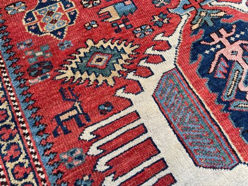 RARE ANTIQUE KARAJA RUG - ADDITIONAL PHOTO 11
