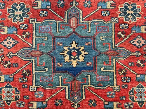 RARE ANTIQUE KARAJA RUG - ADDITIONAL PHOTO 14