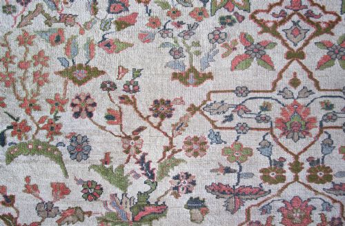 RARE ANTIQUE SULTANABAD CARPET - ADDITIONAL PHOTO 4