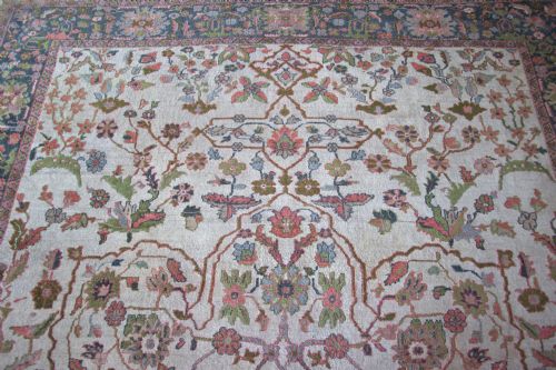 RARE ANTIQUE SULTANABAD CARPET - ADDITIONAL PHOTO 6