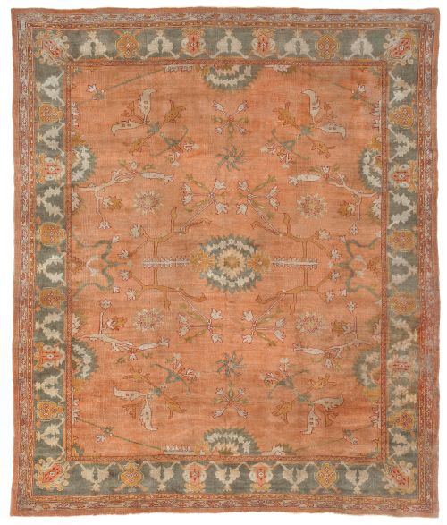 antique ushak carpet - CATEGORY: ANTIQUE RUGS - DATED 1880