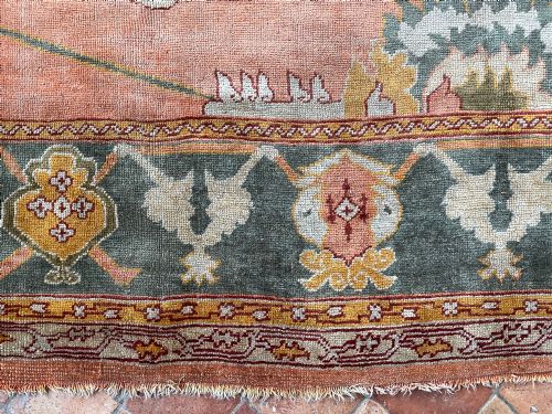 ANTIQUE USHAK CARPET - ADDITIONAL PHOTO 3