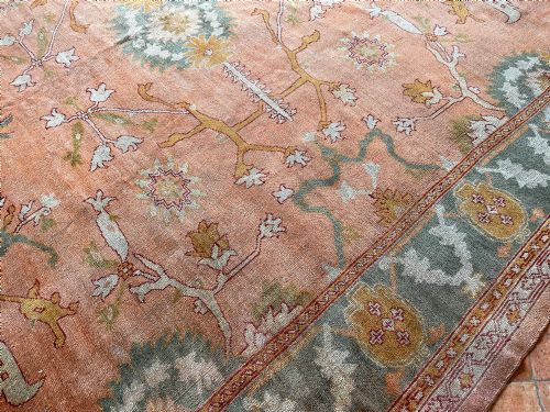 ANTIQUE USHAK CARPET - ADDITIONAL PHOTO 6