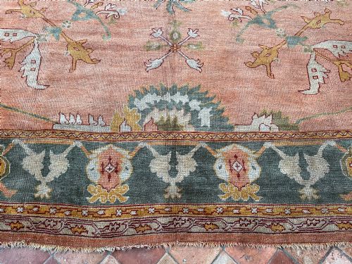 ANTIQUE USHAK CARPET - ADDITIONAL PHOTO 13