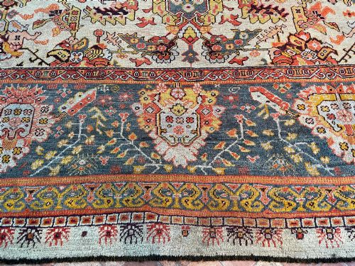 RARE ANTIQUE USHAK CARPET - ADDITIONAL PHOTO 5