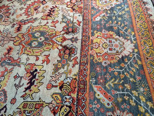 RARE ANTIQUE USHAK CARPET - ADDITIONAL PHOTO 6