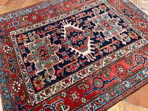 ANTIQUE KARAJA RUG - ADDITIONAL PHOTO 6
