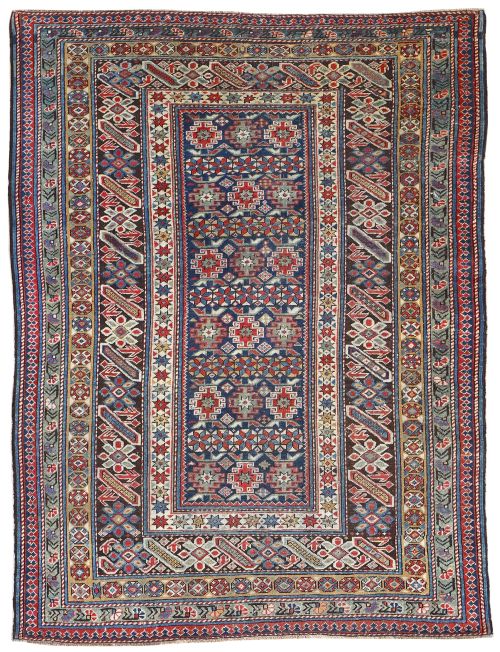 antique chi chi rug circa 1880 - CATEGORY: ANTIQUE RUGS - DATED 1880