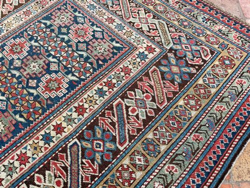 ANTIQUE CHI CHI RUG CIRCA 1880 - ADDITIONAL PHOTO 5