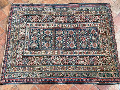 ANTIQUE CHI CHI RUG CIRCA 1880 - ADDITIONAL PHOTO 6