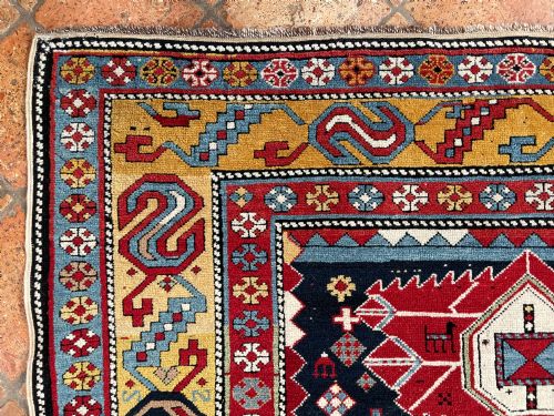 RARE ANTIQUE SHIRVAN RUG - ADDITIONAL PHOTO 4