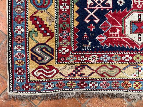 RARE ANTIQUE SHIRVAN RUG - ADDITIONAL PHOTO 7