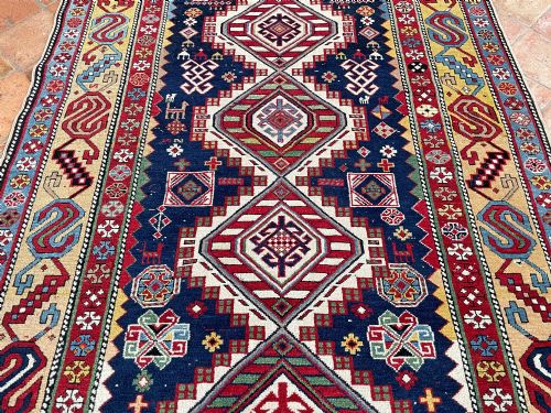 RARE ANTIQUE SHIRVAN RUG - ADDITIONAL PHOTO 9