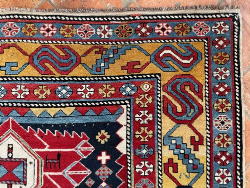 RARE ANTIQUE SHIRVAN RUG - ADDITIONAL PHOTO 14