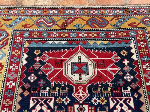 RARE ANTIQUE SHIRVAN RUG - ADDITIONAL PHOTO 17