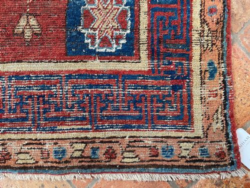 ANCIENT ANTIQUE KHOTAN RUG - ADDITIONAL PHOTO 7