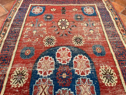 ANCIENT ANTIQUE KHOTAN RUG - ADDITIONAL PHOTO 11