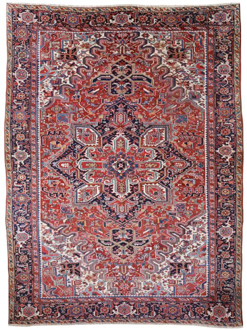 antique heriz carpet - CATEGORY: ANTIQUE RUGS - DATED 1910