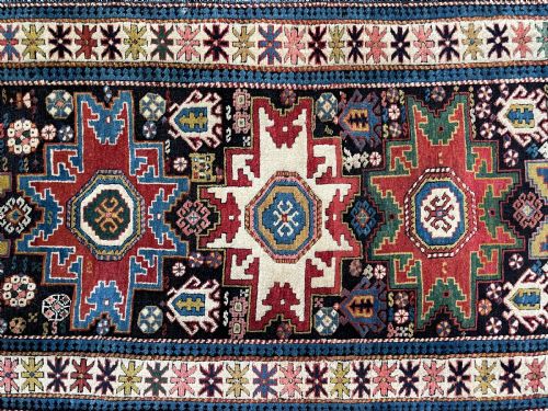 RARE ANTIQUE LESGHI RUNNER - ADDITIONAL PHOTO 1