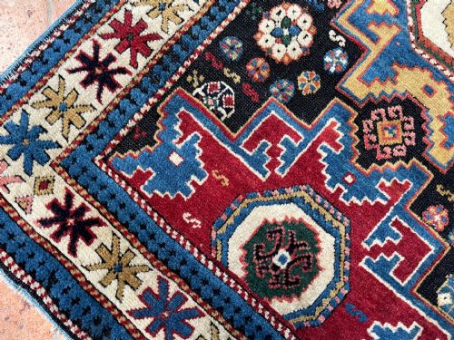 RARE ANTIQUE LESGHI RUNNER - ADDITIONAL PHOTO 6