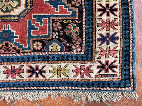 RARE ANTIQUE LESGHI RUNNER - ADDITIONAL PHOTO 8
