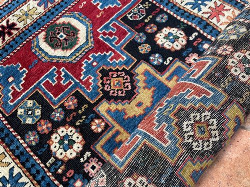 RARE ANTIQUE LESGHI RUNNER - ADDITIONAL PHOTO 12