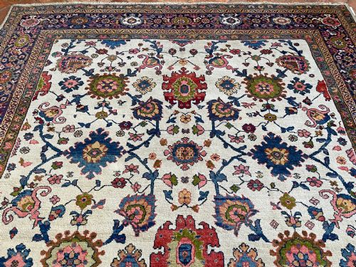 ANTIQUE MAHAL CARPET - ADDITIONAL PHOTO 4